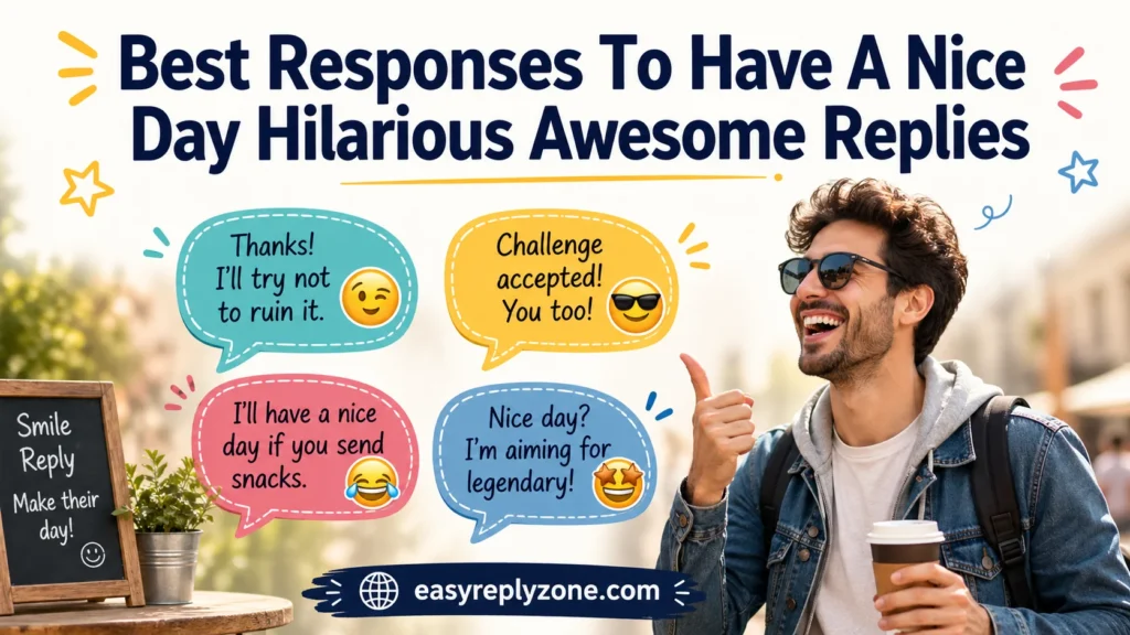 Best Responses To Have A Nice Day Hilarious Awesome Replies