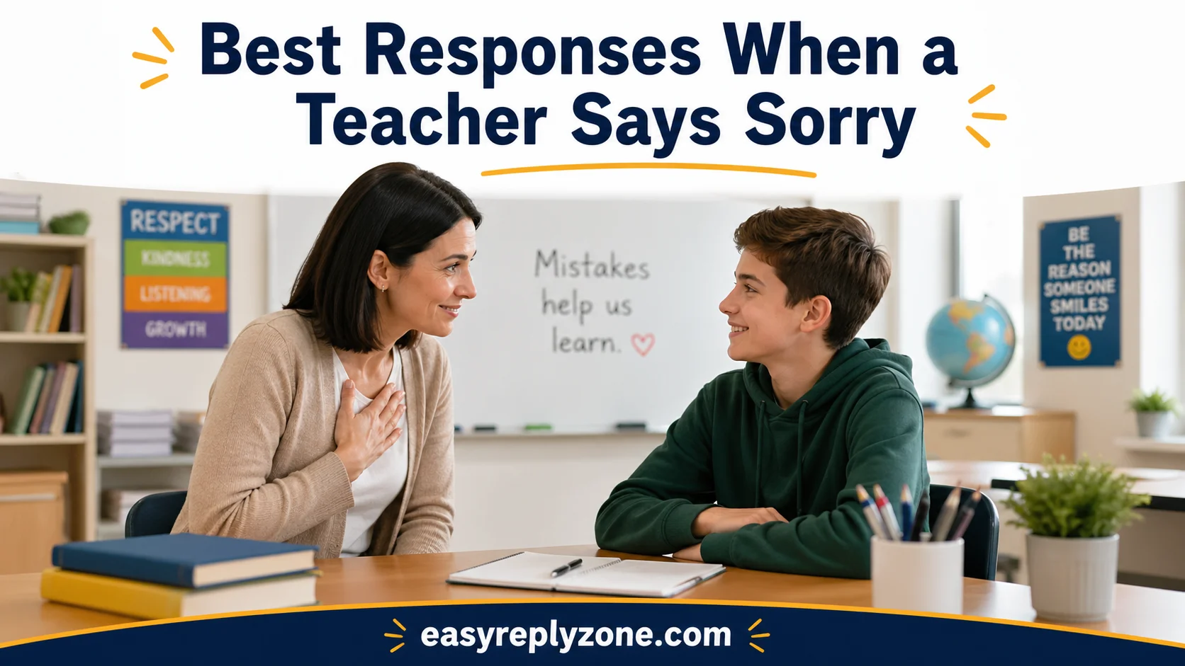 Best Responses When a Teacher Says Sorry