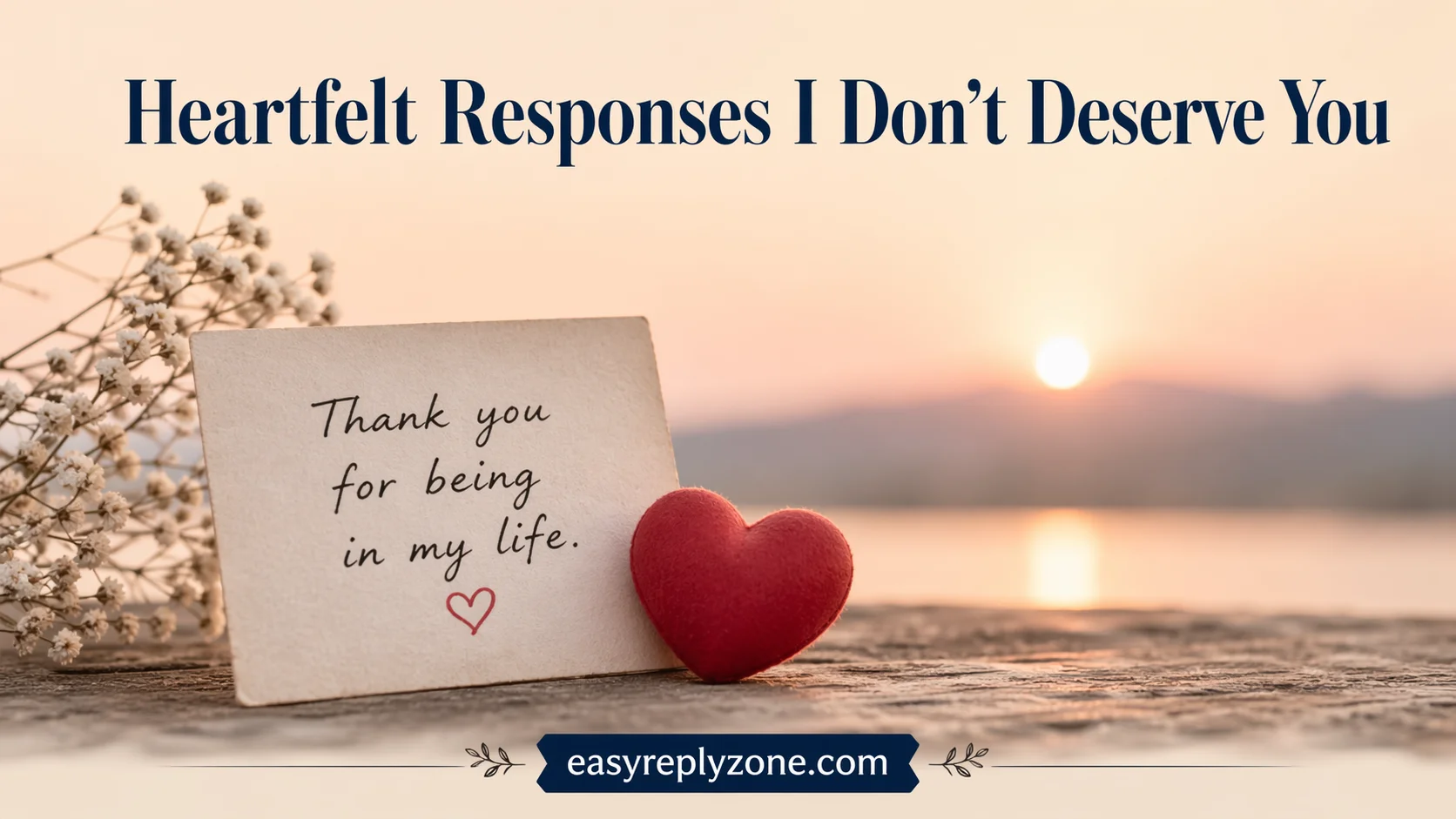 Heartfelt Responses I Don’t Deserve You