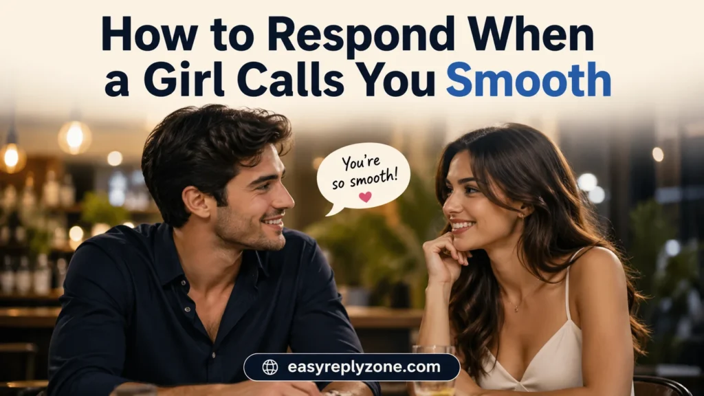 How to Respond When a Girl Calls You Smooth