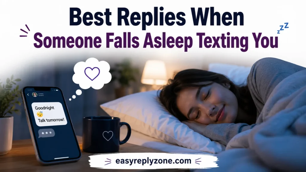 Best Replies When Someone Falls Asleep Texting You