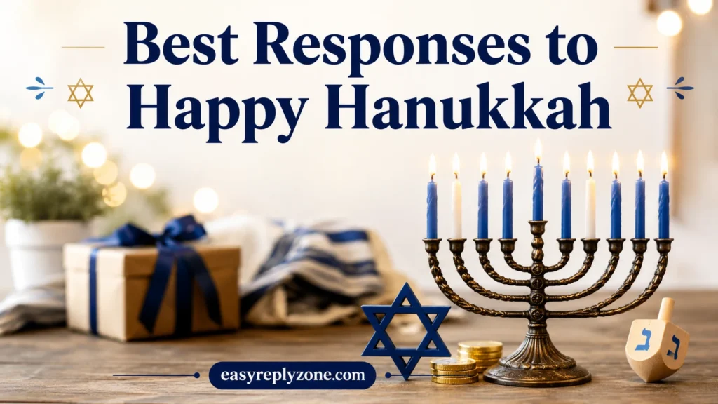 Best Responses to Happy Hanukkah