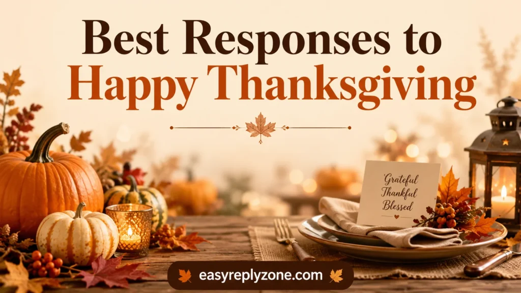 Best Responses to Happy Thanksgiving