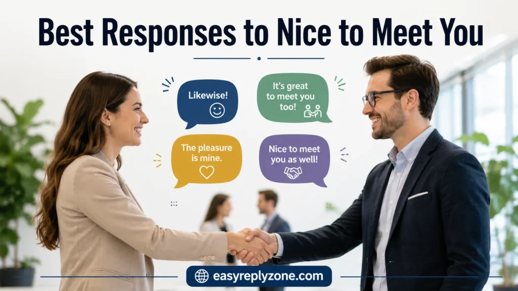 Best Responses to Nice to Meet You