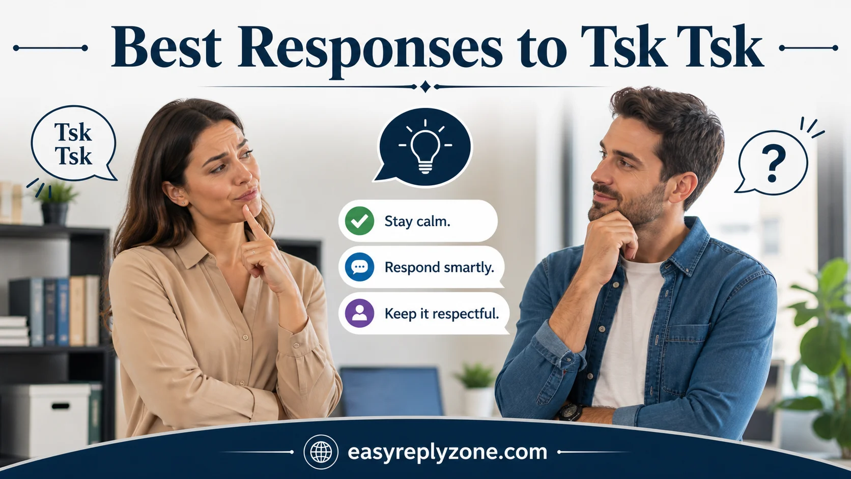 Best Responses to Tsk Tsk