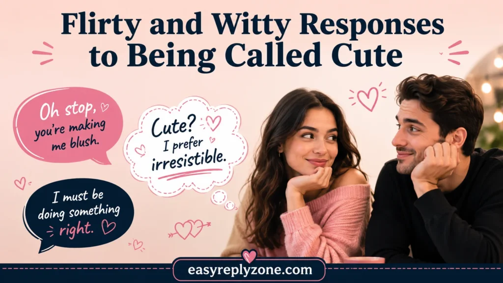 Flirty and Witty Responses to Being Called Cute