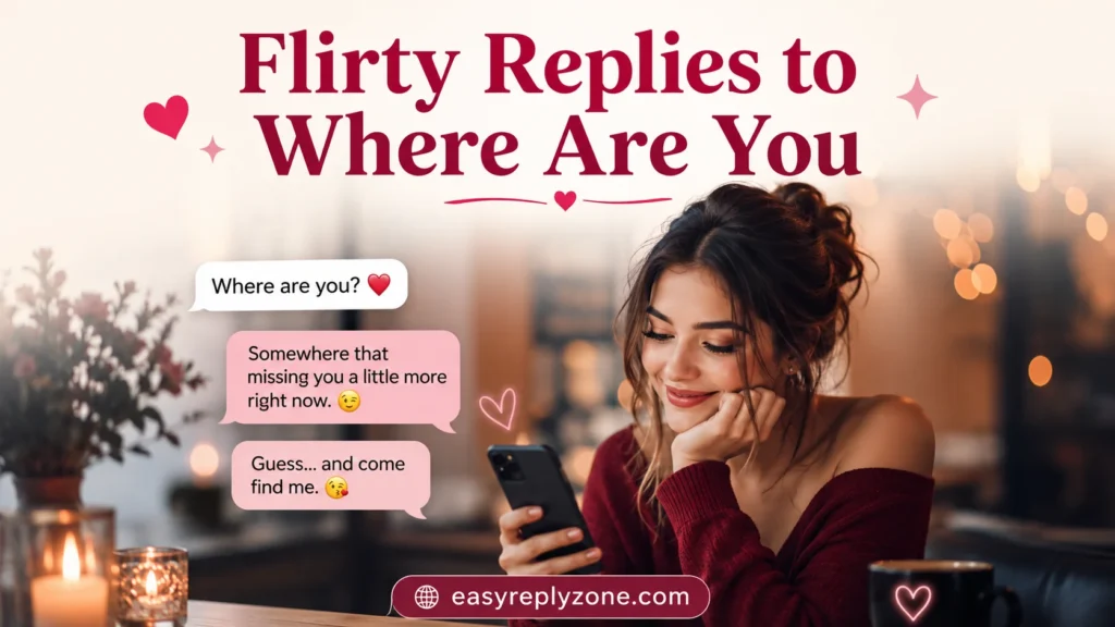Flirty Replies to Where Are You