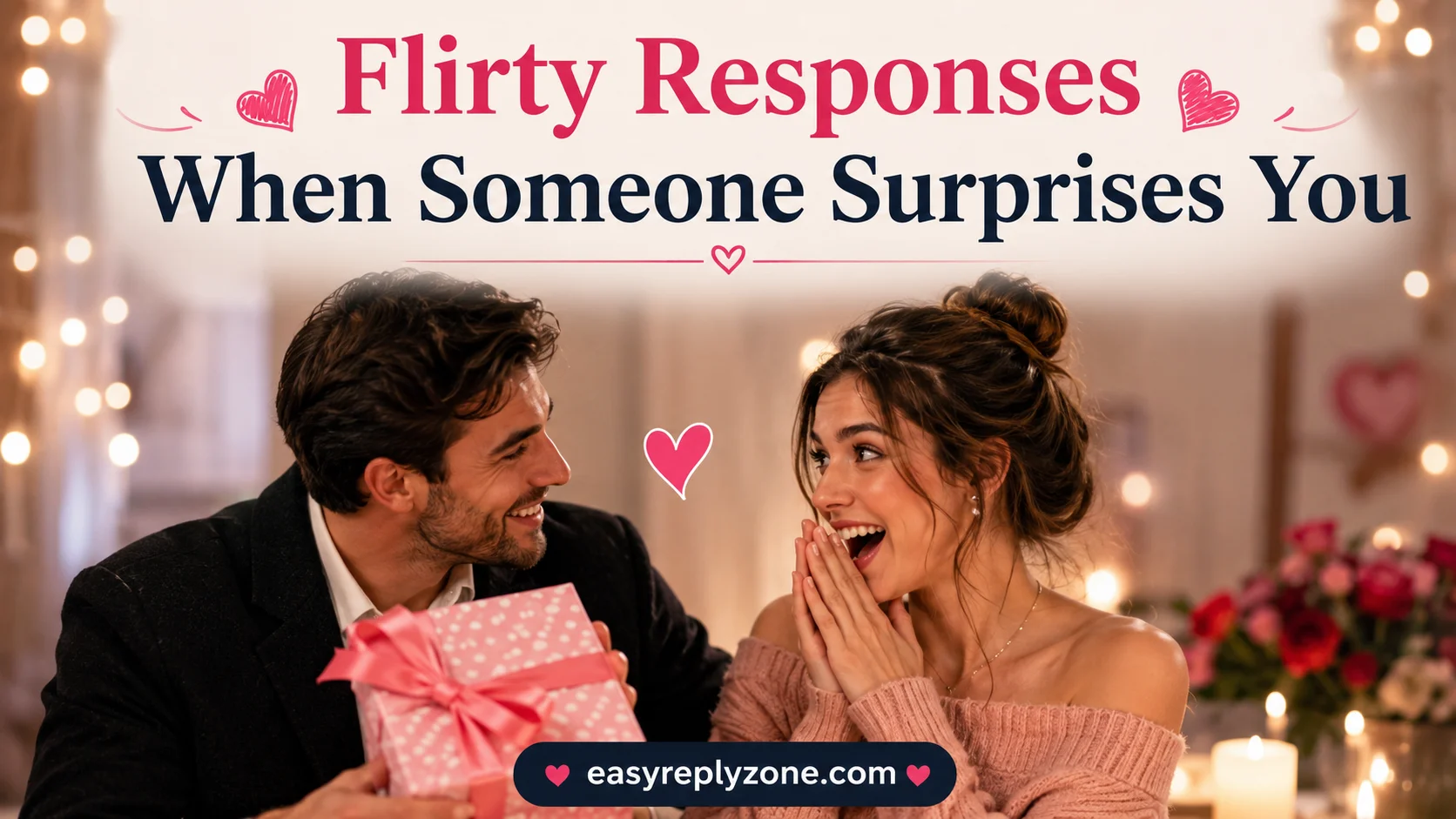 Flirty Responses When Someone Surprises You