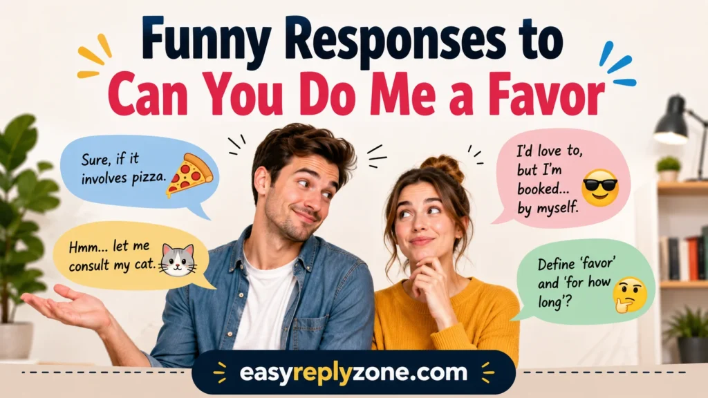 Funny Responses to Can You Do Me a Favor