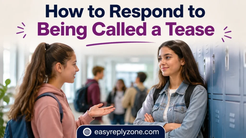 How to Respond to Being Called a Tease