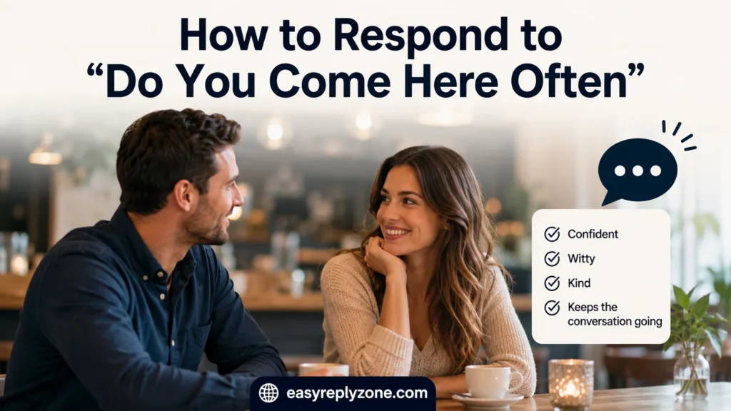 How to Respond to “Do You Come Here Often”