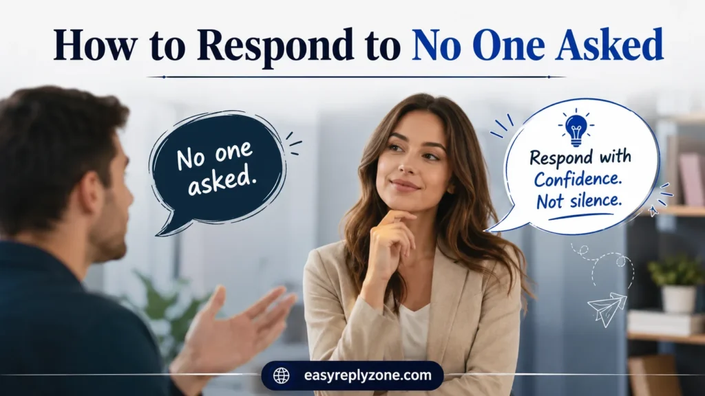 How to Respond to No One Asked
