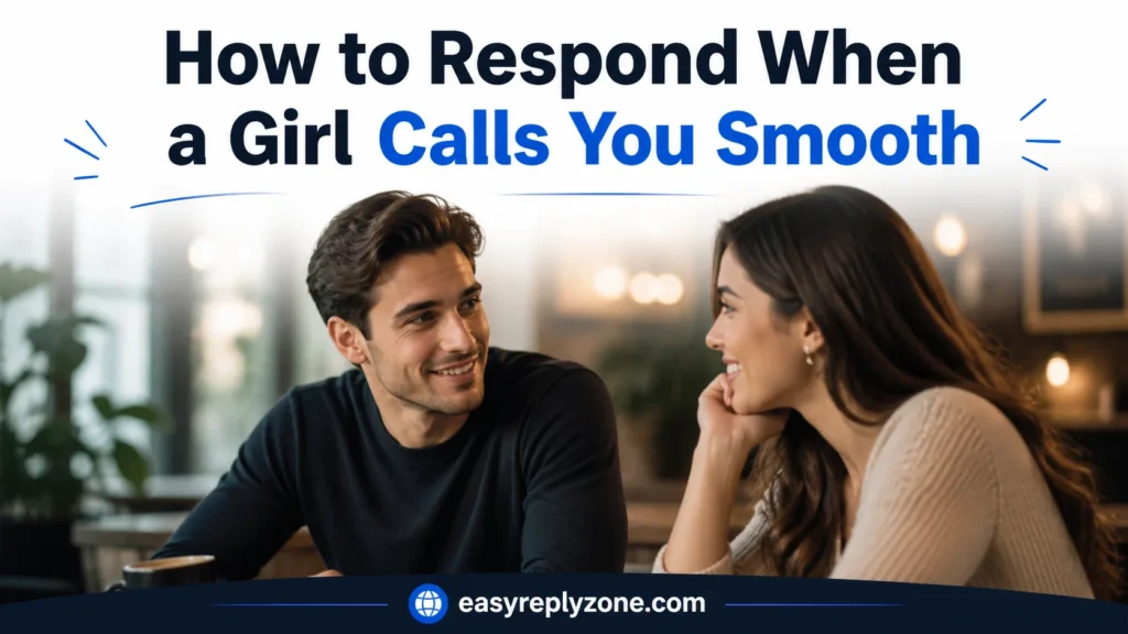 How to Respond When a Girl Calls You Smooth