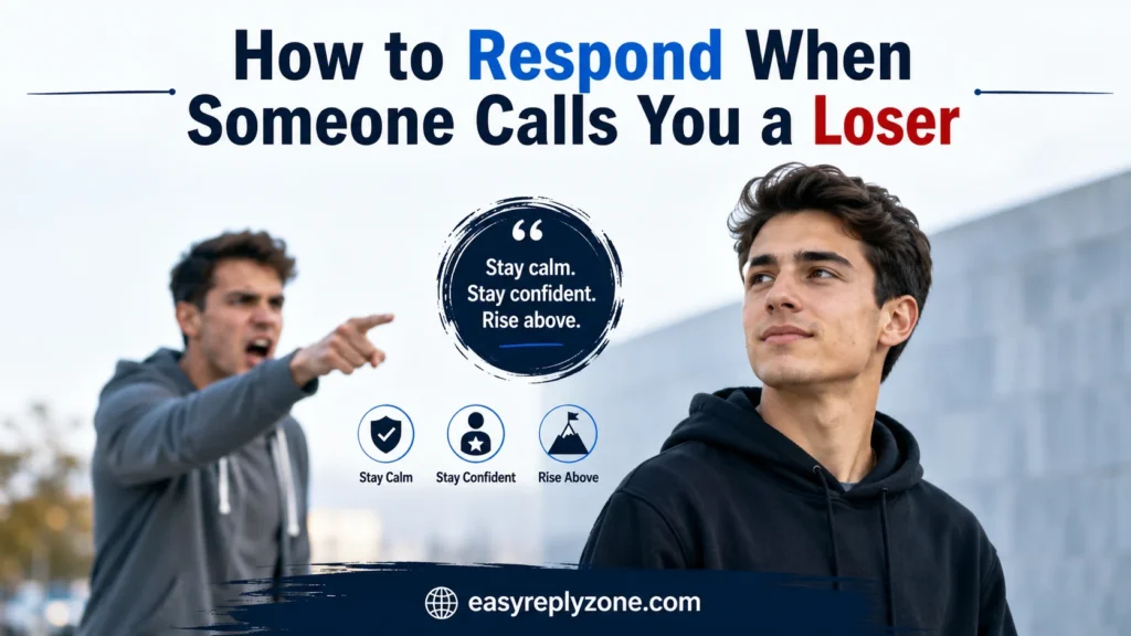 How to Respond When Someone Calls You a Loser