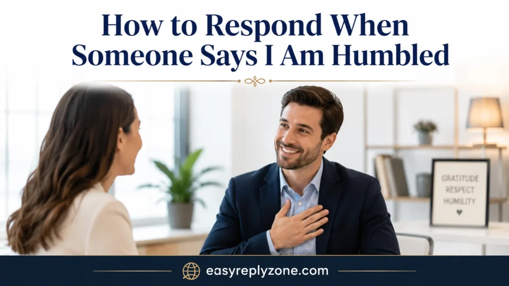 How to Respond When Someone Says I Am Humbled