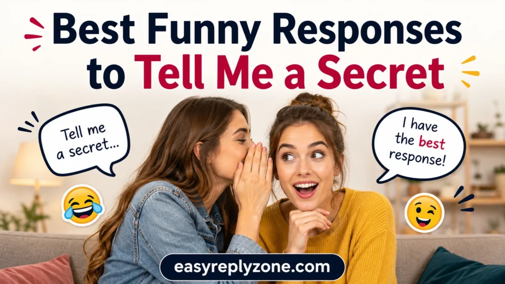 Best Funny Responses to Tell Me a Secret