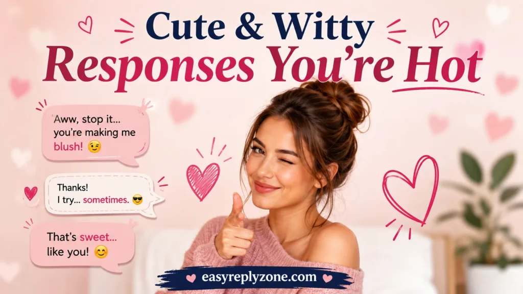 Cute & Witty Responses You’re Hot