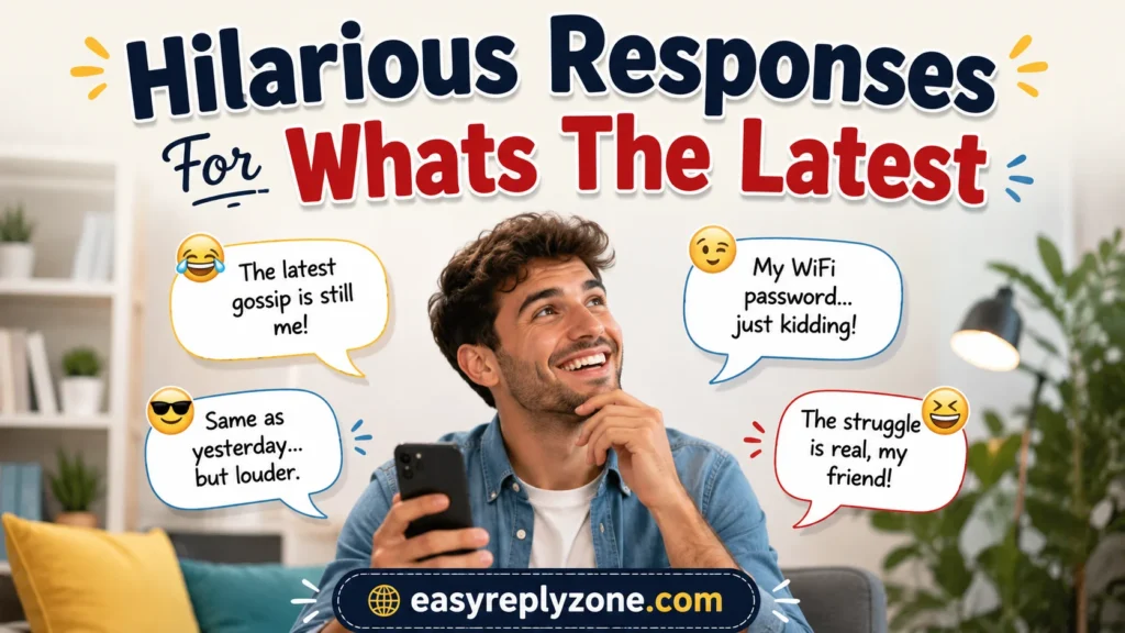 Hilarious Responses For Whats The Latest