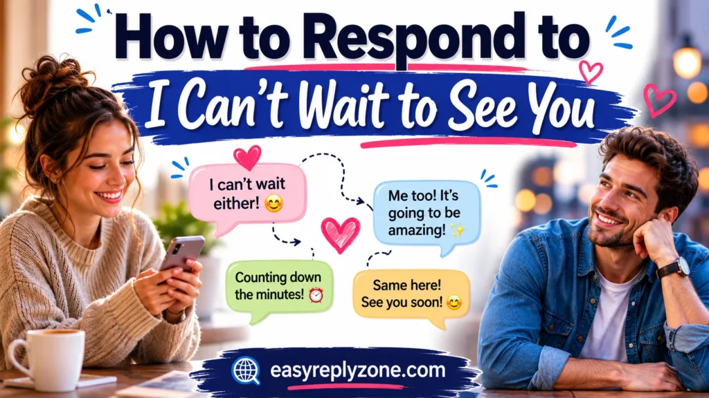 How to Respond to I Can’t Wait to See You