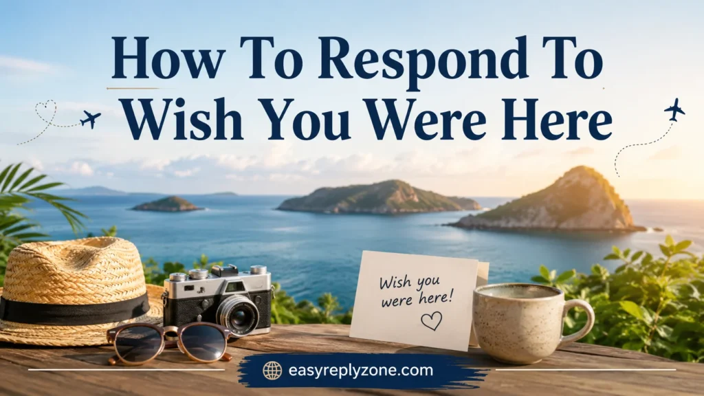 How To Respond To Wish You Were Here