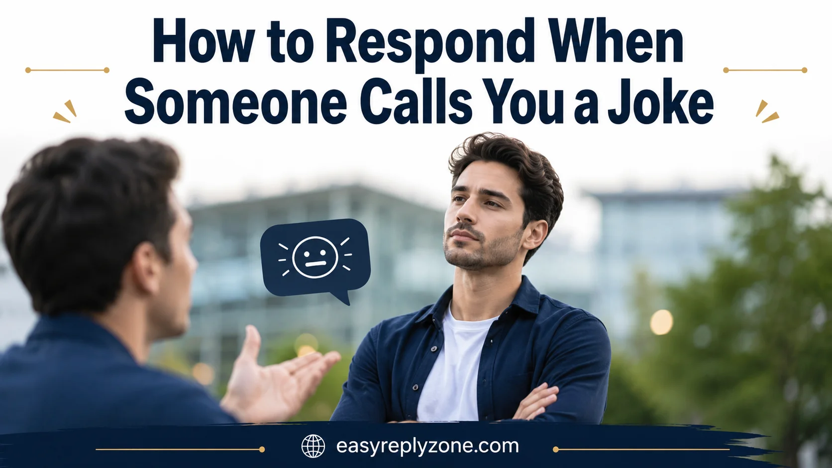 How to Respond When Someone Calls You a Joke