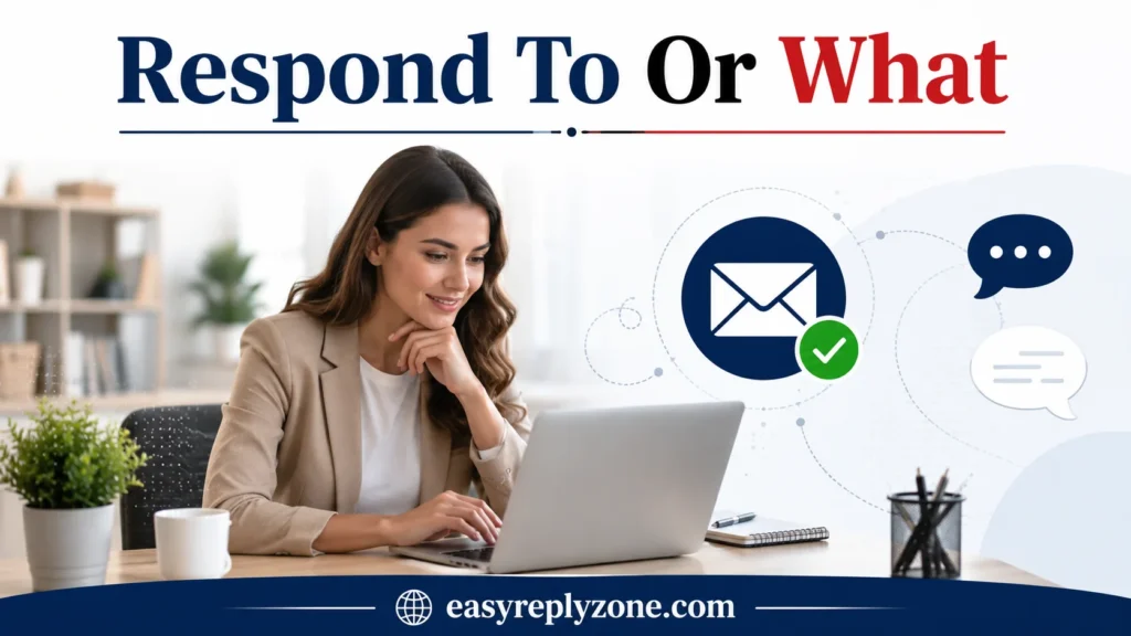 Respond To Or What