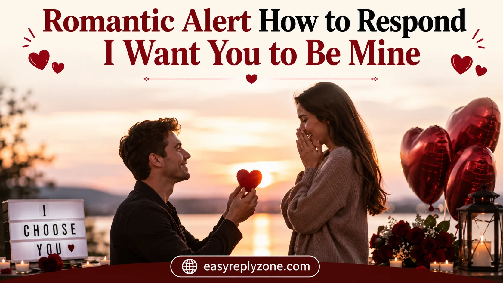 Romantic Alert How to Respond I Want You to Be Mine