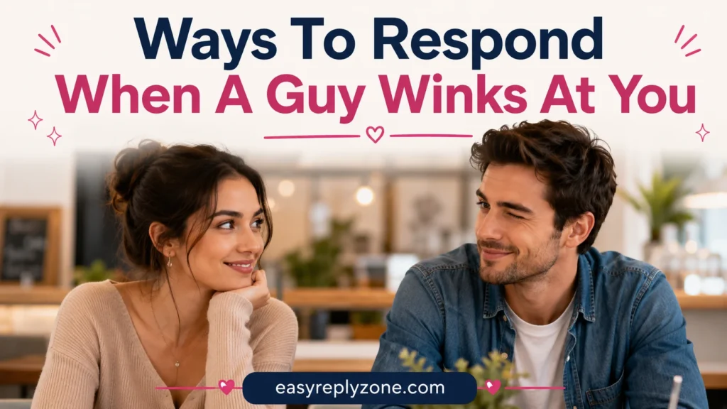 Ways To Respond When A Guy Winks At You