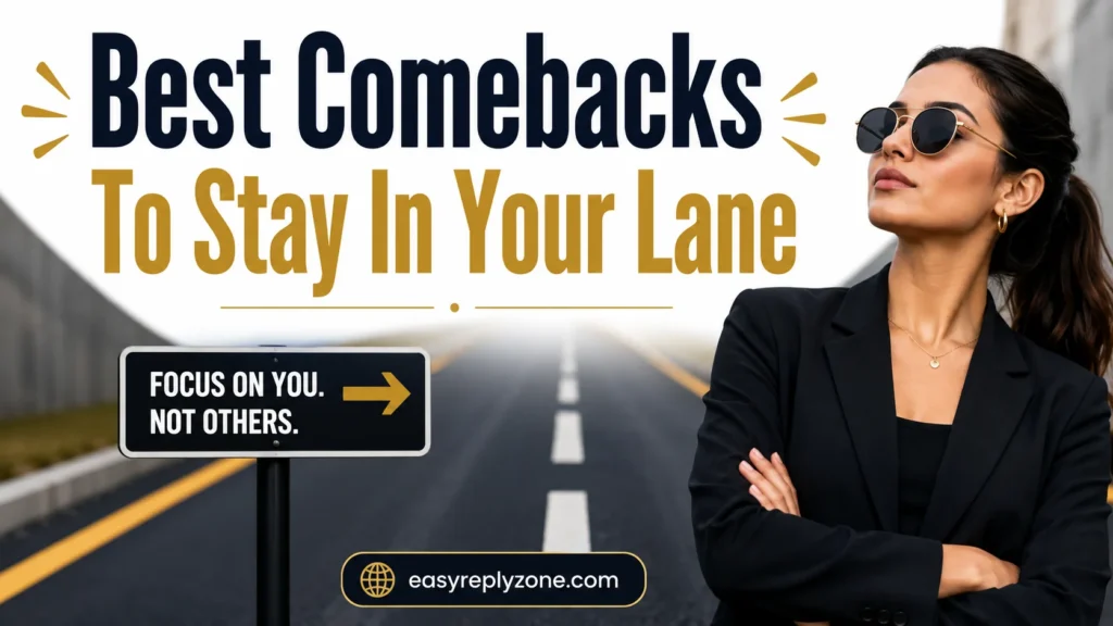 Best Comebacks To Stay In Your Lane