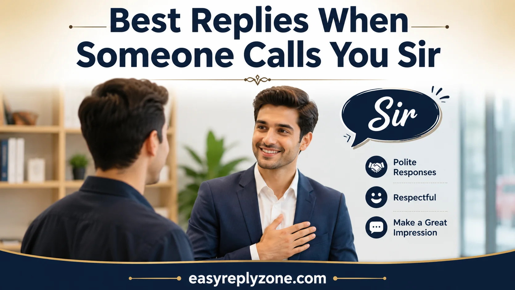 Best Replies When Someone Calls You Sir