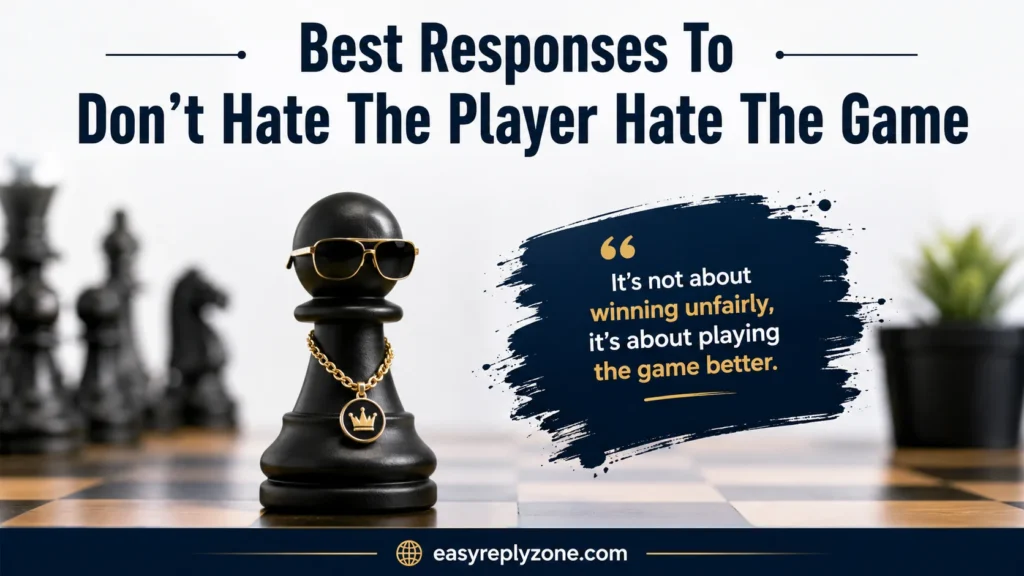 Best Responses To Don’t Hate The Player Hate The Game