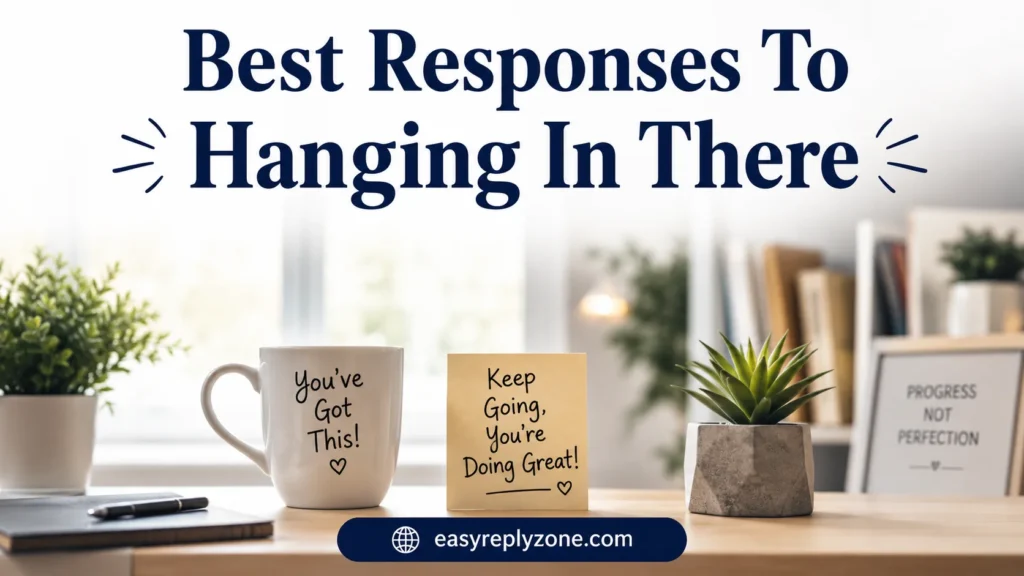 Best Responses To Hanging In There