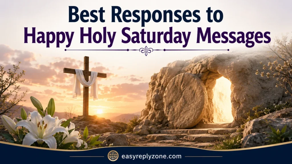 Best Responses to Happy Holy Saturday Messages