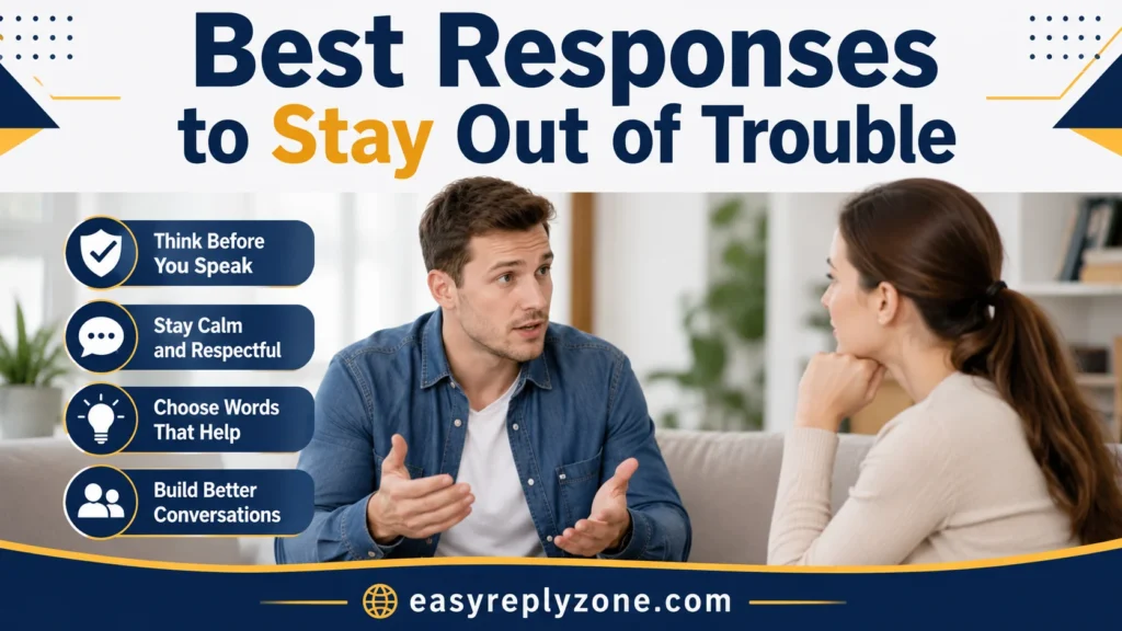 Best Responses to Stay Out of Trouble