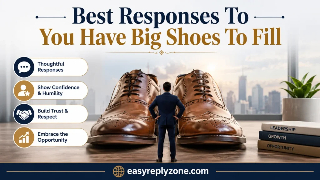 Best Responses To You Have Big Shoes To Fill