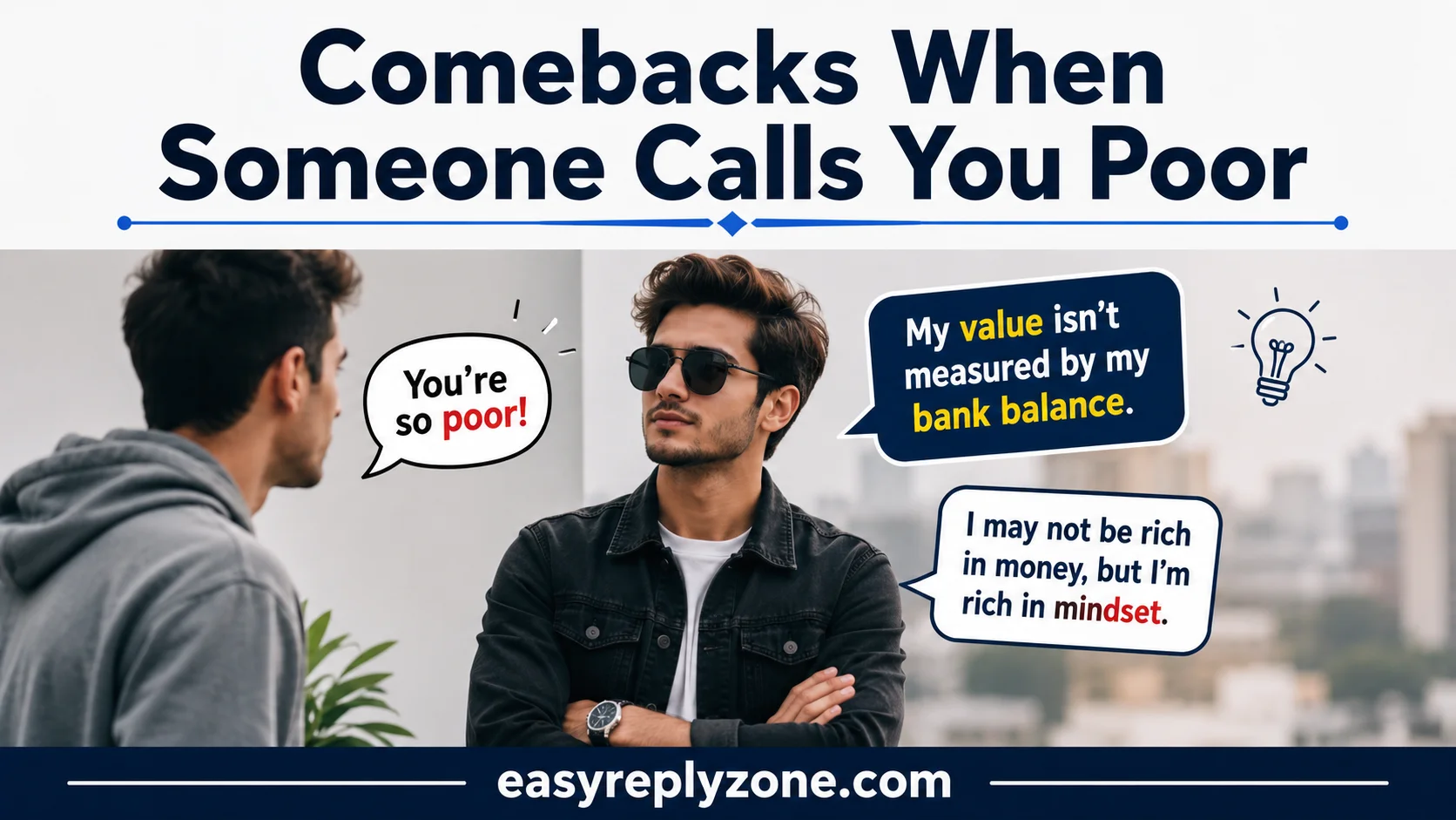 Comebacks When Someone Calls You Poor
