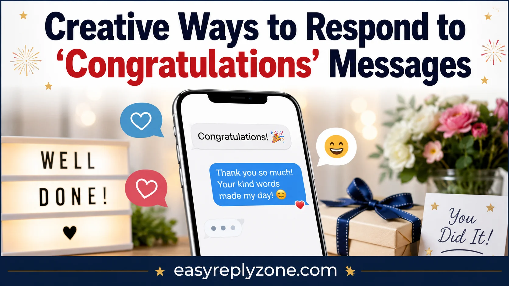 Creative Ways to Respond to ‘Congratulations’ Messages