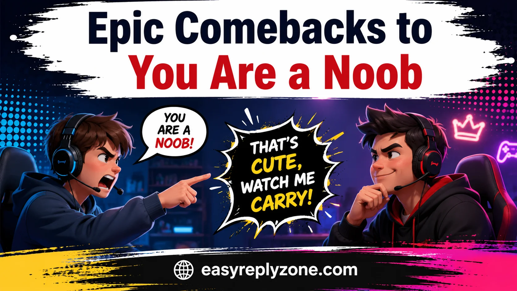 Epic Comebacks to You Are a Noob