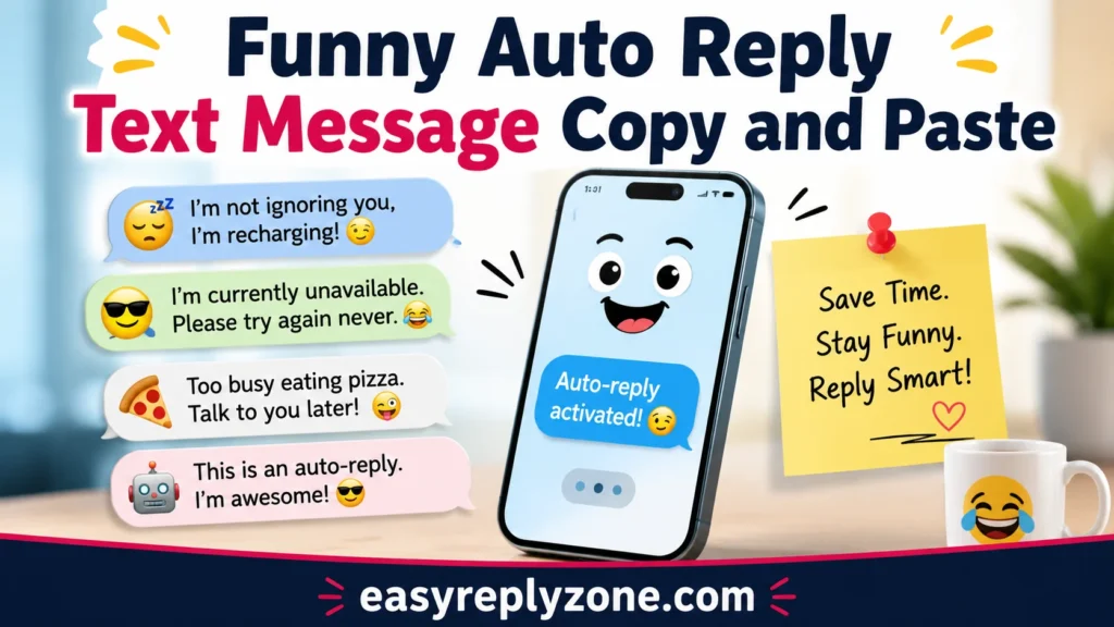 Funny Auto Reply Text Message Copy and Paste