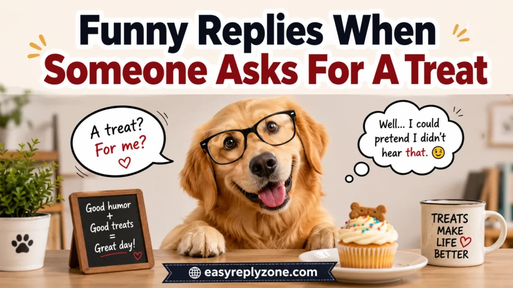 Funny Replies When Someone Asks For A Treat