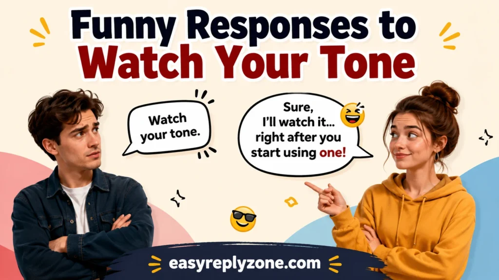Funny Responses to Watch Your Tone