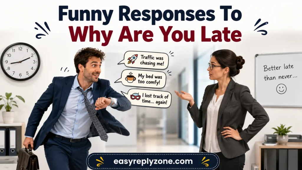 Funny Responses To Why Are You Late