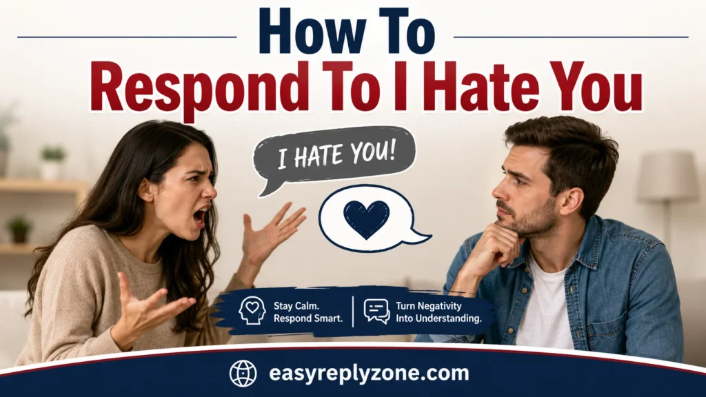 How To Respond To I Hate You