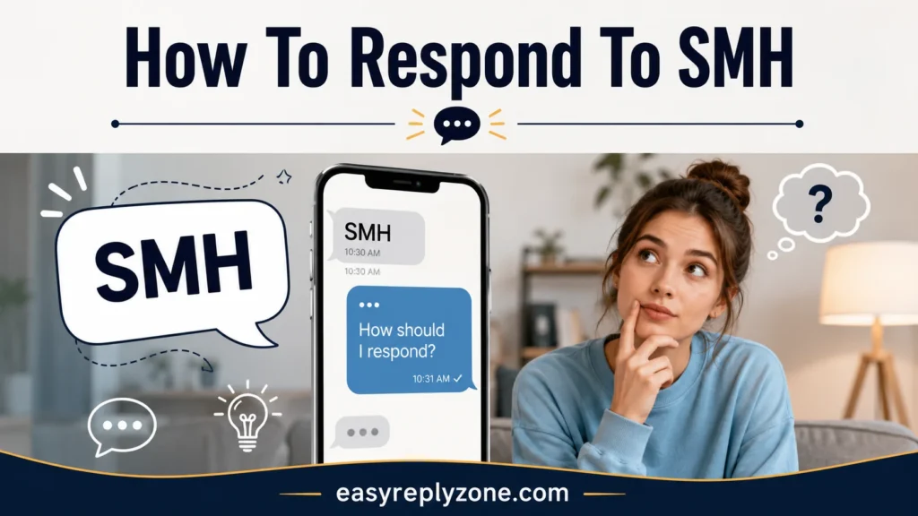 How To Respond To SMH