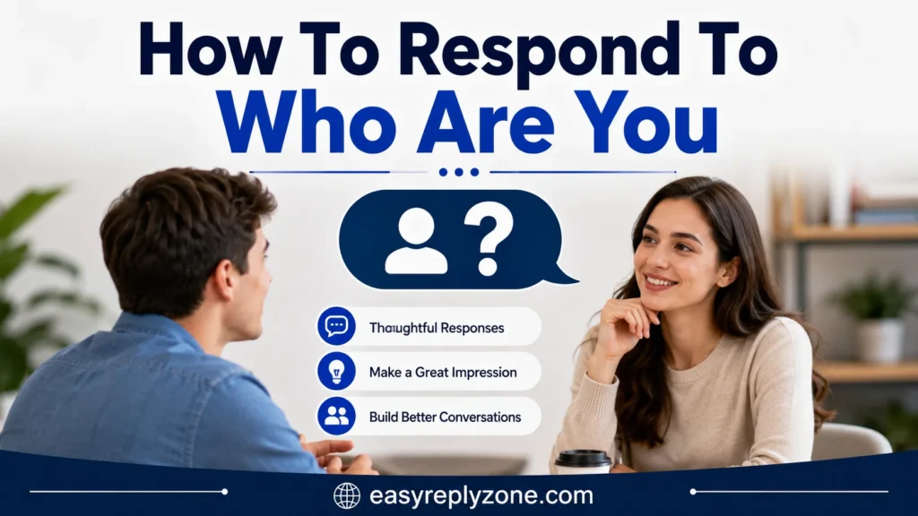How To Respond To Who Are You