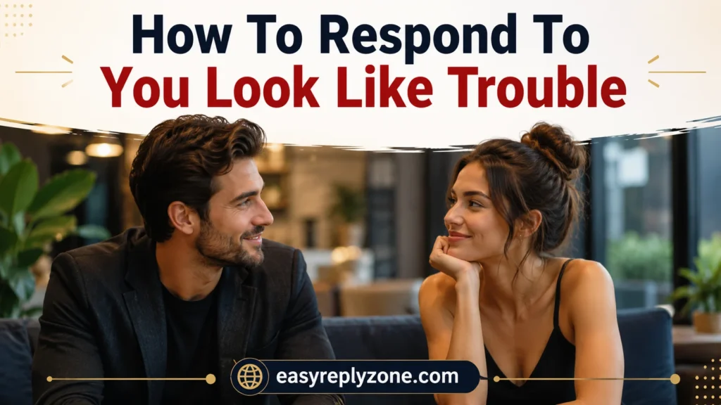 How To Respond To You Look Like Trouble