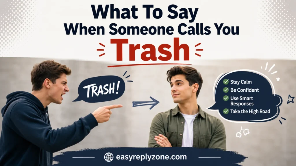 What To Say When Someone Calls You Trash