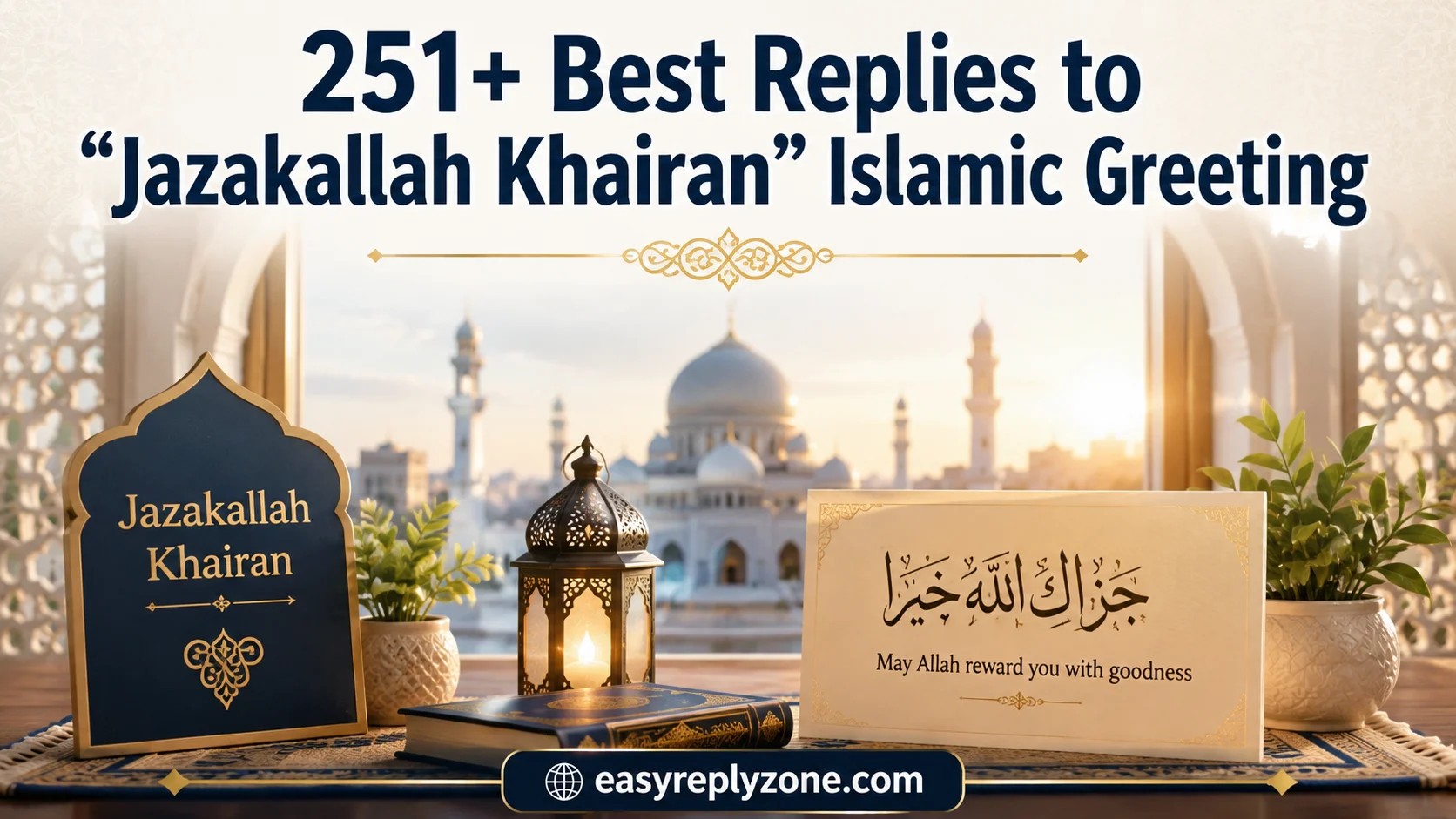 Best Replies to “Jazakallah Khairan” Islamic Greeting