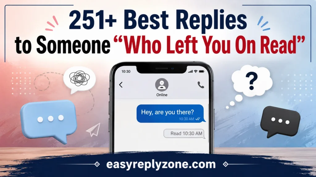 Best Replies to Someone “Who Left You On Read”