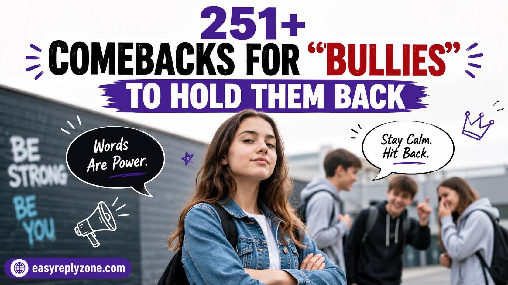 Comebacks For “Bullies” To Hold Them Back